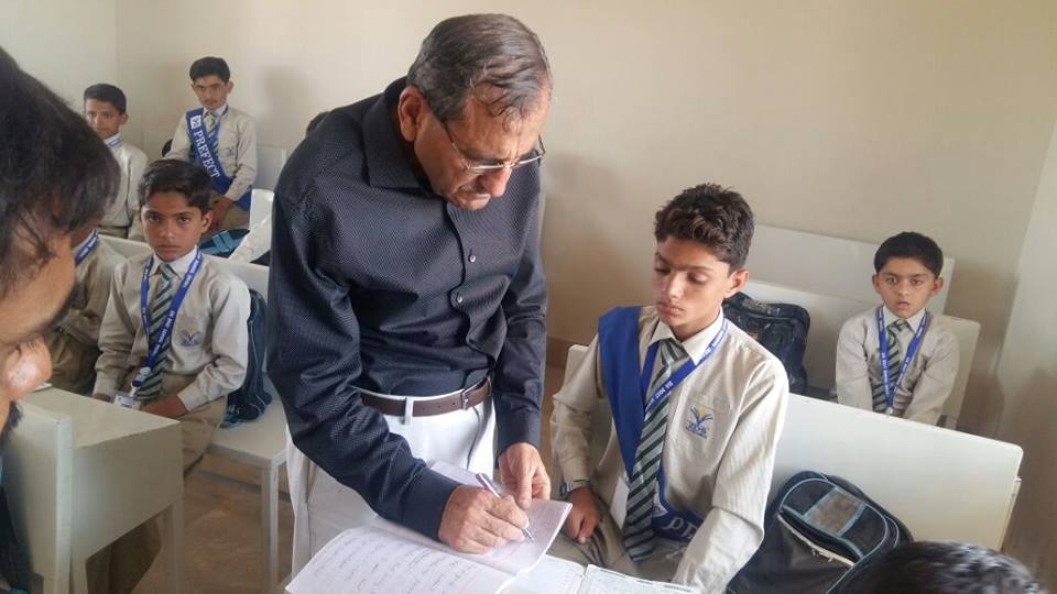 A class room in Zia Dost School, a project of the PAKCAN Foundation